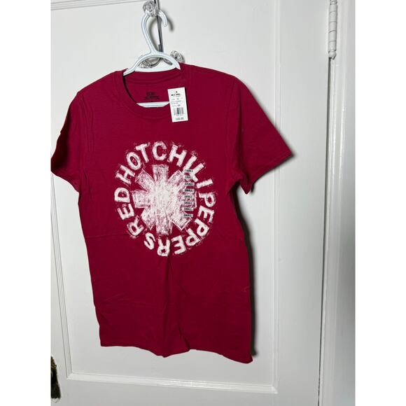 Red Hot Chili Peppers Crewneck Red Graphic Band T-shirt Size Small NEW - Picture 6 of 6